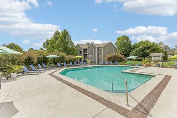 Outdoor pool with sundeck
